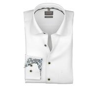 Businesshemd OLYMP "OLYMP Luxor, comfort fit, New Kent", Herren, Gr. 39, Normaler Arm, weiß, 100% Baumwolle, Hemden (88445608-39) weiß
