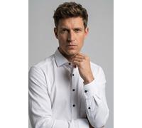 OLYMP Hemd Herren Comfort Fit Langarm Baumwolle weiß, 40