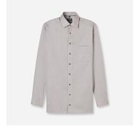 Langarmhemd OLYMP "Luxor", Herren, Gr. 41, N-Gr, braun, Web, Obermaterial: 100% Baumwolle, 2-Knopf-Manschette, Hemden, modern fit, New-Kentkragen. fein gemustert (10647544-41) braun