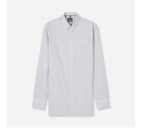 Langarmhemd OLYMP "Luxor", Herren, Gr. 45, N-Gr, nougat, Web, Obermaterial: 100% Baumwolle, normal, 2-Knopf-Manschette, Hemden, Businesshemd, modern fit, Button-down-Kragen (19920932-45) nougat