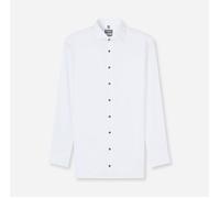 Langarmhemd OLYMP "Luxor", Herren, Gr. 45, N-Gr, weiß, Web, Obermaterial: 100% Baumwolle, normal, 2-Knopf-Manschette, Hemden, Businesshemd, unifarben, modern fit, Royal-Kentkragen (82758238-45) weiß