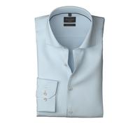 Langarmhemd OLYMP "No 6 six", Herren, Gr. 39, N-Gr, bleu, Web, Obermaterial: 97% Baumwolle, 3% Elastolefin, sehr schmal, 2-Knopf-Manschette, Hemden, Royal Kentkragen, Businesshemd, super slim fit (454