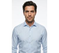 OLYMP Langarmhemd No 6 six – Super Slim, Kentkragen, 100% Baumwolle, Hellblau, Gr. 40
