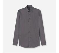 Langarmhemd OLYMP "No 6 six", Herren, Gr. 41, N-Gr, blau, Web, Obermaterial: 97% Baumwolle, 3% Elastolefin, sehr schmal, Manschette, Hemden, super slim, gemustert, Businesshemd, Modern Kentkragen (508