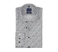 OLYMP No. Six Super Slim Hemd weiss, Bedruckt