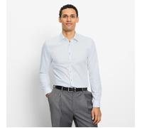 Langarmhemd OLYMP "No. Six", Herren, Gr. 42, N-Gr, weiß, Web, Obermaterial: 100% Baumwolle, sehr schmal normal, 2-Knopf-Manschette, Hemden, Businesshemd, super slim, Kentkragen (57099551-42) weiß