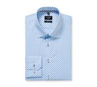 Businesshemd OLYMP "OLYMP No. Six, super slim, Kent", Herren, Gr. 43, Normaler Arm, bleu, 100% Baumwolle, Hemden (17548906-43) bleu