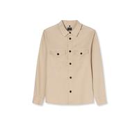Langarmhemd OLYMP "OLYMP Casual, Overshirt, Kent", Damen, Gr. XXL, Normaler Arm, beige, 55% Leinen, 45% Baumwolle, Hemden Langarmhemd (94830539-XXL)