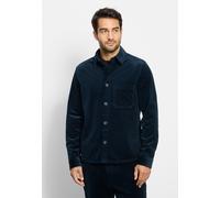 Langarmhemd OLYMP "OLYMP Casual, Overshirt, Kent", Herren, Gr. XXL, Normaler Arm, marine, 98% Baumwolle, 2% Elasthan, Hemden (55959840-XXL) marine