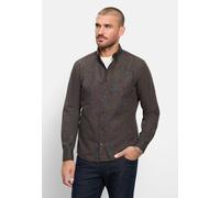 Langarmhemd OLYMP "OLYMP Casual, Regular Fit, Button-down", Herren, Gr. 3XL, Normaler Arm, braun (marine), 100% Baumwolle, Hemden (74084817-XXXL) marine