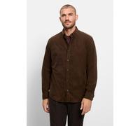 Langarmhemd OLYMP "OLYMP Casual, Regular Fit, Button-down", Herren, Gr. M, Normaler Arm, braun, 70% Baumwolle, 30% Lyocell, Hemden (85453528-M) braun