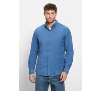 Langarmhemd OLYMP "OLYMP Casual, Regular Fit, Button-down", Herren, Gr. XL, Normaler Arm, blau, 70% Baumwolle, 30% Lyocell, Hemden (54165124-XL) blau