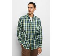 Langarmhemd OLYMP "OLYMP Casual, regular fit, Button-down", Herren, Gr. XL, Normaler Arm, bunt (smaragd), 100% Baumwolle, Hemden (14929802-XL) smaragd