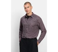 Langarmhemd OLYMP "OLYMP Casual, Regular Fit, Kent", Herren, Gr. 3XL, Normaler Arm, lila (bordeaux), 70% Baumwolle, 30% Lyocell, Hemden (13932067-XXXL) bordeaux
