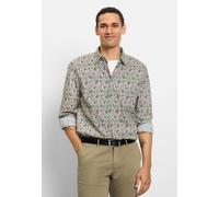 Langarmhemd OLYMP "OLYMP Casual, regular fit, Kent", Herren, Gr. L, Normaler Arm, oliv, 100% Baumwolle, Hemden (14978160-L) oliv