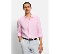Langarmhemd OLYMP "OLYMP Casual, regular fit, Kent", Herren, Gr. L, Normaler Arm, rosa (altrosé), 100% Leinen, Hemden (95674323-L) altrosé