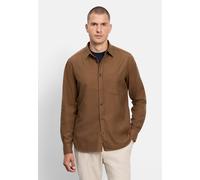Langarmhemd OLYMP "OLYMP Casual, Regular Fit, Kent", Herren, Gr. M, Normaler Arm, braun (caramel), 100% Baumwolle, Hemden (65999002-M) caramel
