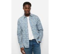 Langarmhemd OLYMP "OLYMP Casual, regular fit, Kent", Herren, Gr. S, Normaler Arm, marine, 100% Baumwolle, Hemden (48293657-S) marine