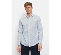Langarmhemd OLYMP "OLYMP Casual, Regular Fit, Kent", Herren, Gr. XL, Normaler Arm, blau (sanftes weiß), 100% Baumwolle, Hemden (75947636-XL) sanftes weiß