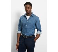 Langarmhemd OLYMP "OLYMP Casual, regular fit, Kent", Herren, Gr. XXL, Normaler Arm, marine, 100% Baumwolle, Hemden (71327538-XXL) marine