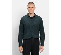 Langarmhemd OLYMP "OLYMP Casual, Regular Fit, Kent", Herren, Gr. XXL, Normaler Arm, schwarz (grau, grün), 70% Baumwolle, 30% Lyocell, Hemden (18623214-XXL) grau, grün