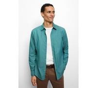 Langarmhemd OLYMP, Damen, Gr. XXL, N-Gr, smaragd, Web, Obermaterial: 100% Baumwolle, regular fit, 1-Knopf-Manschette, Hemden, Freizeithemd, regular fit, Kentkragen (21780509-XXL) smaragd
