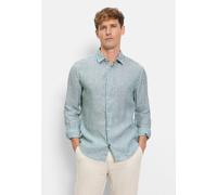 Langarmhemd OLYMP "OLYMP Casual, regular fit, Kent", Herren, Gr. XXL, Normaler Arm, smaragd, 100% Leinen, Hemden (54989919-XXL) smaragd