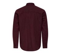 Langarmhemd ONLY & SONS "ONSJUPITER REG FIT LS SHIRT NOOS", Damen, Gr. XXL, N-Gr, fudge detail:melange, Web, Obermaterial: 100% Baumwolle, meliert, regular fit normal, 2-Knopf-Manschette, Hemden Langa