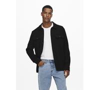Only & Sons Herren Freizeit Hemd ONSNEWKODYL Overshirt Regular Fit XS - XXL, Größe:XL, Farbe:Black 22021279