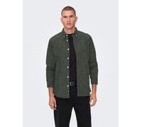 Langarmhemd ONLY & SONS "ONSNIKOLA LS MELANGE SHIRT OTL", Herren, Gr. M, N-Gr, rosin detail:melange, Web, Obermaterial: 100% Baumwolle, meliert, slim fit, Hemden (65984103-M) rosin detail:melange