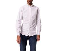 Langarmhemd PIERRE CARDIN "106", Damen, Gr. S, N-Gr, weiß (brilliant weiß), Web, Obermaterial: 100% Baumwolle, tailliert, 1-Knopf-Manschette, Hemden Langarmhemd (91105920-S)