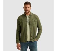Langarmhemd PME LEGEND, Herren, Gr. 3XL, N-Gr, four leaf clover, Web, Obermaterial: 100% Baumwolle, unifarben, regular fit hüftbedeckend, Rundhals, Hemden, mit Druckknöpfen und Brusttaschen (11510465-