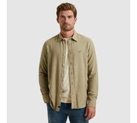 Langarmhemd PME LEGEND, Herren, Gr. XL, N-Gr, dusky grün, Web, Obermaterial: 100% Baumwolle, unifarben, regular fit hüftbedeckend, Rundhals, 2-Knopf-Manschette, Hemden, mit Knopfleiste (83911047-XL) d