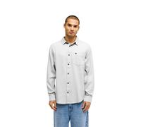 Langarmhemd QUIKSILVER "Motherfly Heather", Herren, Gr. L, US-Größen, light grau heather, Obermaterial: 100% Baumwolle., Hemden (77326043-L) light grau heather