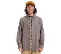 Langarmhemd QUIKSILVER "Motherfly Heather", Herren, Gr. XL, US-Größen, chocolate braun, Obermaterial: 100% Walkfrottier;, Hemden Langarmhemd (51142217-XL)