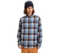 Langarmhemd QUIKSILVER "Motherfly Plaid", Herren, Gr. XS, US-Größen, china blau motherfly check, 100% Baumwolle, Hemden (78114322-XS) china blau motherfly check