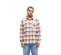 Langarmhemd QUIKSILVER "Motherfly Plaid", Herren, Gr. XXL, US-Größen, braun (pine bark motherfly), Obermaterial: 100% Baumwolle., Hemden (10341409-XXL) pine bark motherfly