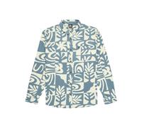 Langarmhemd QUIKSILVER "Motherfly Printed", Herren, Gr. S, US-Größen, blau (china blau desert checker), Obermaterial: 100% Walkfrottier;, Hemden (15238611-S) china blau desert checker