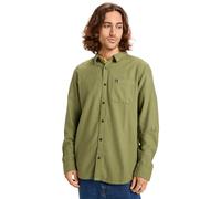 Langarmhemd QUIKSILVER "Motherfly Solid", Herren, Gr. L, US-Größen, grün (loden grün), 100% Baumwolle, Hemden (84028846-L) loden grün