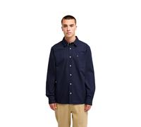 Langarmhemd QUIKSILVER "Smoke Trail Oxford", Herren, Gr. S, US-Größen, schwarz navy, Obermaterial: 100% Baumwolle., Hemden (75469068-S) schwarz navy