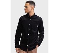 Langarmhemd REDEFINED REBEL "Redefined Rebel Shirt RRPark Shirt Corduroy REGULAR FIT", Herren, Gr. L, Normalgrößen, schwarz, Cord, 98% Baumwolle, 2% Elasthan, Hemden (13084050-L) schwarz