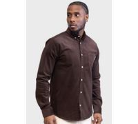 Langarmhemd REDEFINED REBEL "Redefined Rebel Shirt RRPark Shirt Corduroy REGULAR FIT", Herren, Gr. M, Normalgrößen, braun (chocolate braun), Cord, 98% Baumwolle, 2% Elasthan, Hemden (66075205-M) choco