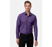 Langarmhemd RUSTY NEAL, Herren, Gr. 3XL, EURO-Größen, lila, 60% Baumwolle, 37% Polyester, 3% Elasthan, unifarben, Hemden, mit Weste und Krawatte (22736144-XXXL) lila