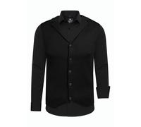 Langarmhemd RUSTY NEAL, Herren, Gr. 6XL, EURO-Größen, schwarz, 60% Baumwolle, 37% Polyester, 3% Elasthan, mehrfarbig, Hemden, inklusive Langarmhemd und Weste (91085528-6XL) schwarz