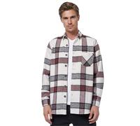 Langarmhemd RUSTY NEAL, Herren, Gr. XXL, EURO-Größen, weiß (sanftes weiß), 65% Polyacryl, 20% Polyester, 15% Baumwolle, kariert, Hemden, im trendigen Holzfäller-Look (32773737-XXL) sanftes weiß