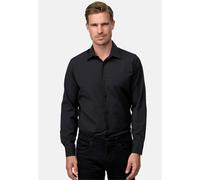 Langarmhemd RUSTY NEAL "Langarm", Herren, Gr. 4XL, EURO-Größen, schwarz, 60% Baumwolle, 37% Polyester, 3% Elasthan, unifarben, Hemden, im Slim-Fit geschnitten (70117314-4XL) schwarz