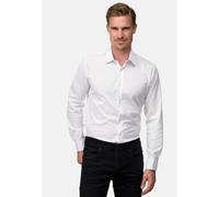 Langarmhemd RUSTY NEAL "Langarm", Herren, Gr. 5XL, EURO-Größen, weiß, 60% Baumwolle, 37% Polyester, 3% Elasthan, unifarben, Hemden, im Slim-Fit geschnitten (19760746-5XL) weiß