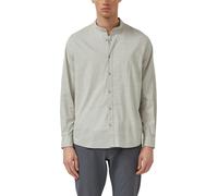 Langarmhemd S.OLIVER, Herren, Gr. 3XL, N-Gr, khaki, Web, Obermaterial: 98% Baumwolle, 2% Elasthan, unifarben, normal hüftbedeckend, Rundhals, 1-Knopf-Manschette, Hemden, mit Stehkragen und Knopfleiste
