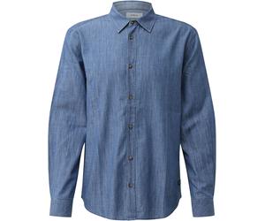Langarmhemd S.OLIVER, Herren, Gr. XL, N-Gr, blau, Web, Obermaterial: 100% Baumwolle, Hemden (78356259-XL) blau
