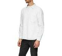 Langarmhemd S.OLIVER, Herren, Gr. XXL, N-Gr, weiß, Web, Obermaterial: 100% Baumwolle, unifarben, regular fit taillenbedeckt, Manschette, Hemden, mit Brusttasche (16597607-XXL) weiß